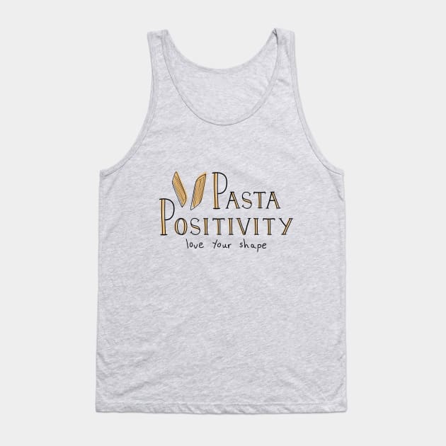 Pasta Positivity - Penne Tank Top by Abbilaura